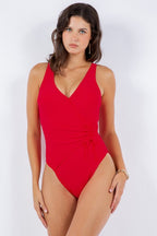 ONE PIECE RUCHED SIDE SWIMSUIT - SJB-DIAMOND ELITES