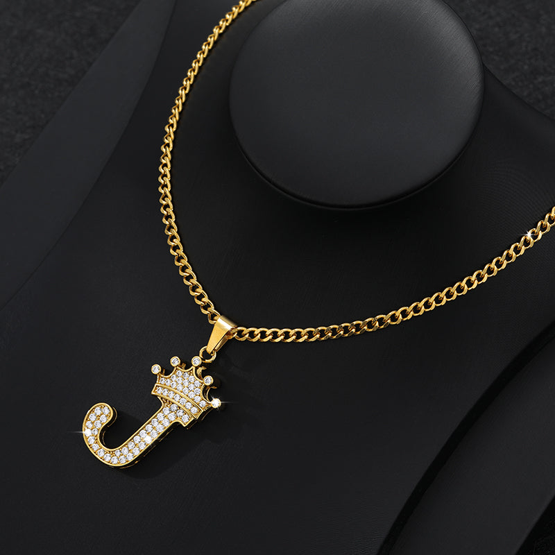 Zircon Alphabet Necklace - SJB-DIAMOND ELITES