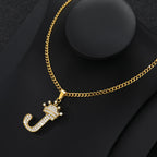 Zircon Alphabet Necklace - SJB-DIAMOND ELITES
