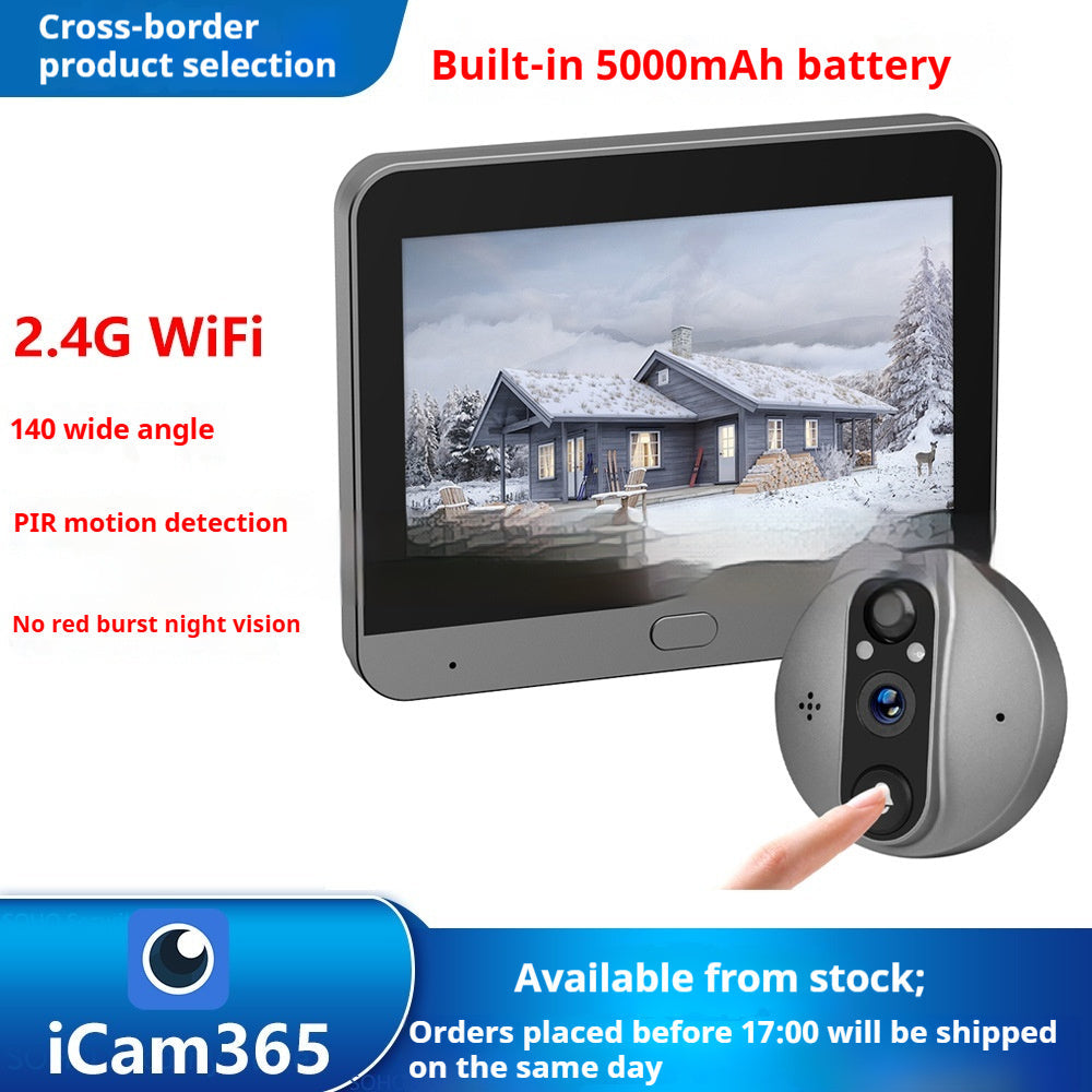 Night Vision Digital Door Viewer Video Doorbell Surveillance Camera 3MP Pi-Mart