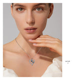 Heart-shaped Pendant Cute Dog's Paw Necklace For Women Pi-Mart