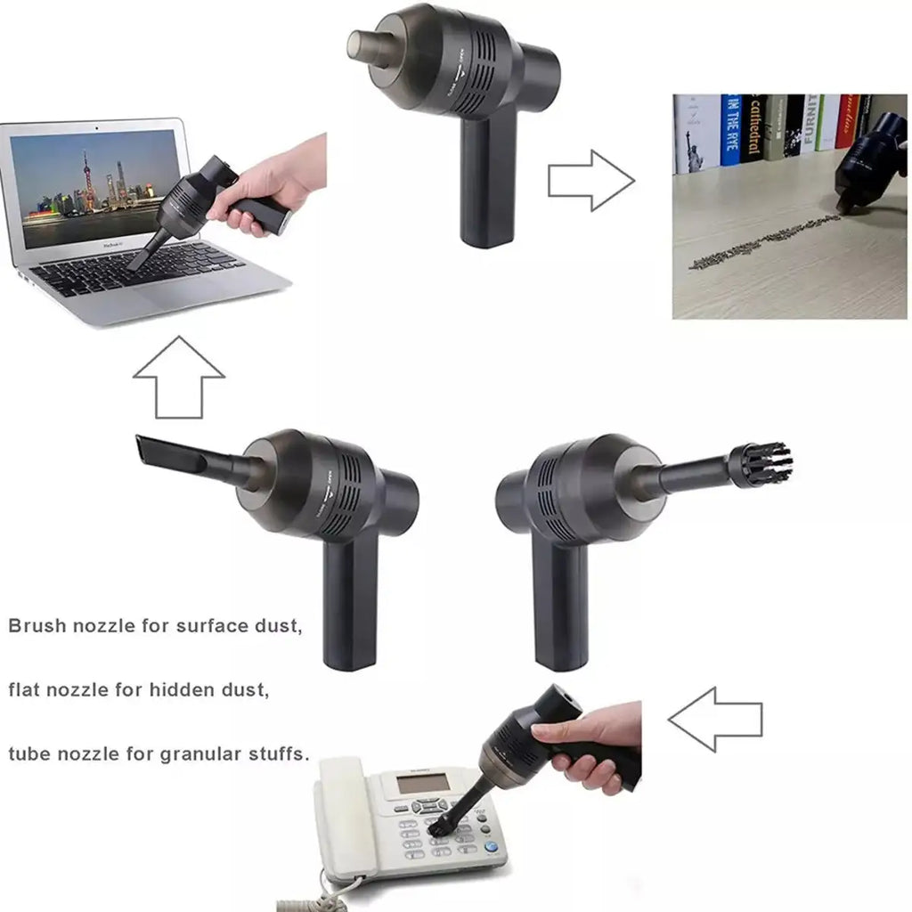 Portable Cordless Electric Air Duster, Rechargeable, Strong - SJB-DIAMOND ELITES