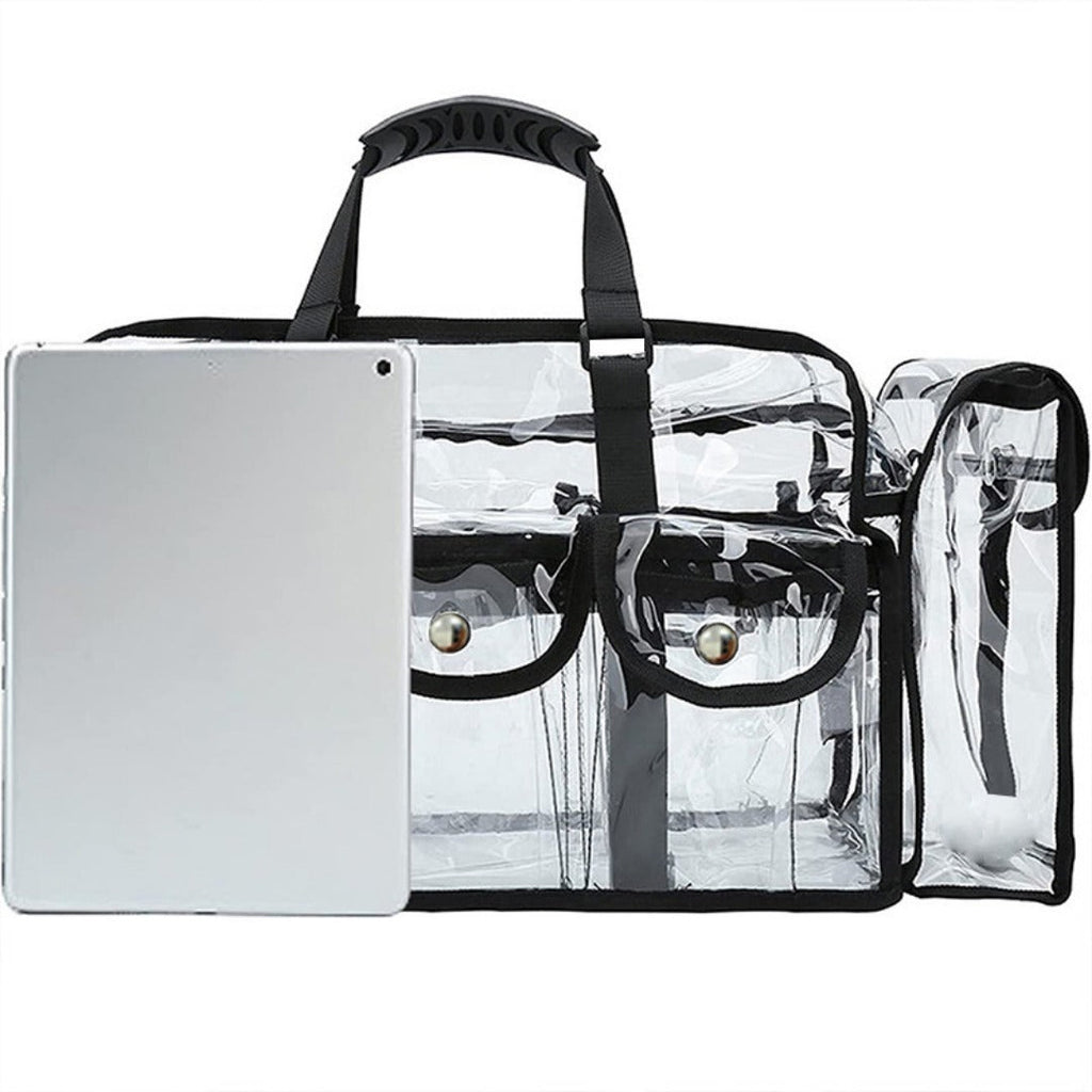 Transparent PVC cosmetic bag, waterproof swimming bag, washing beach bag, large-capacity cosmetic bag, large-capacity storage bag - SJB-DIAMOND ELITES