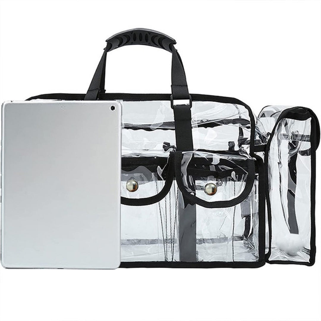 Transparent PVC cosmetic bag, waterproof swimming bag, washing beach bag, large-capacity cosmetic bag, large-capacity storage bag - SJB-DIAMOND ELITES
