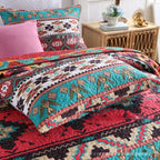 Brushed Fabric Quilted Bed Cover High Quality Polyester Cotton Three-piece Set Pi-Mart