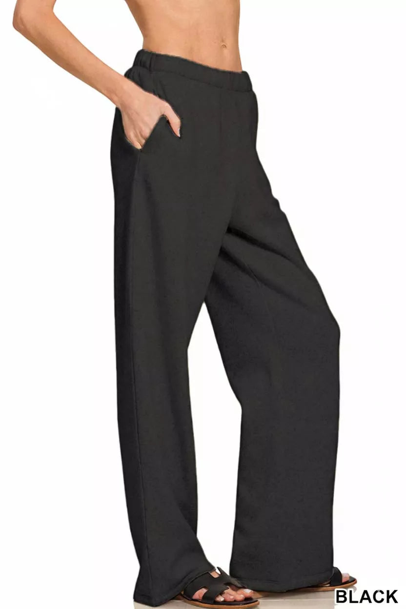 Women's Zenana Fleece Sweatpants THRIXINE