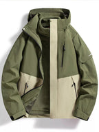 AquaGuard Men's All-Weather Zip Hoodie Plus Sizes THRIXINE