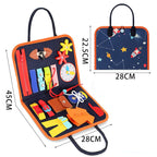 New Busy Book Children's Busy Board Dressing And Buttoning Learning Baby Early Education Preschool Sensory Learning Toy Pi-Mart