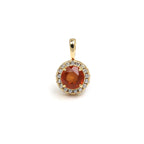 Pomegranate Zirconium Light Luxury Pendant
