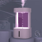 Creative Anti-gravity Water Drop Humidifier Air Conditioning Mist Spray Household Quiet Bedroom Office With 580ML Water Tank