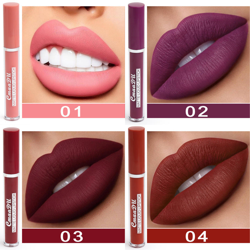Women's Non-stick Cup Waterproof Matte Lipstick Pi-Mart