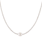 Artistic Vintage Bead Necklace Natural Freshwater Pearl Pi-Mart