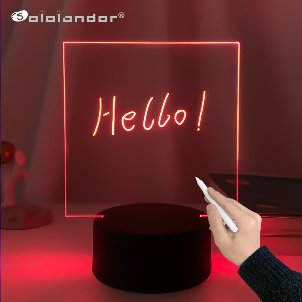 Board with Mark Pen Color Changing Lamp Pi-Mart