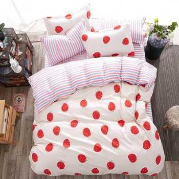 New Quilt Cover Simple Bed Sheet Cartoon Supplies Four-piece Set Pi-Mart