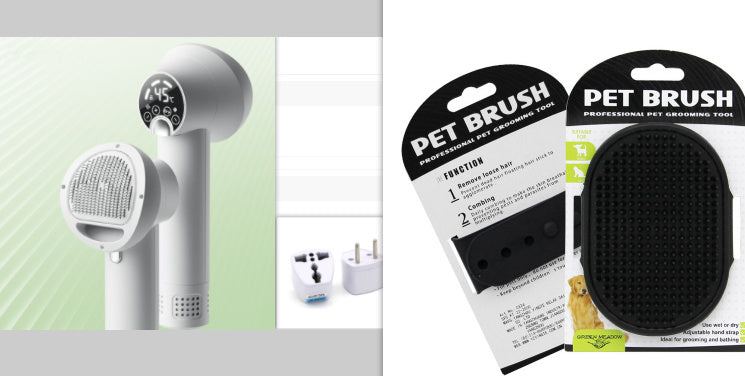 Smart Pet Hair Dryer Dog Golden Retriever Cat Grooming Hairdressing Blow & Comb Silent No Harm Pet Cleaning Supplies Pet Products Pi-Mart
