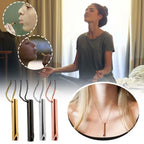 Breathing Necklace Adjustable Breathing Relieve Pressure Ornament Stainless Steel Decompression Jewelry Pi-Mart