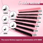 5D Messy 40p 60p Thick Hot Melt False Eyelashes Pi-Mart