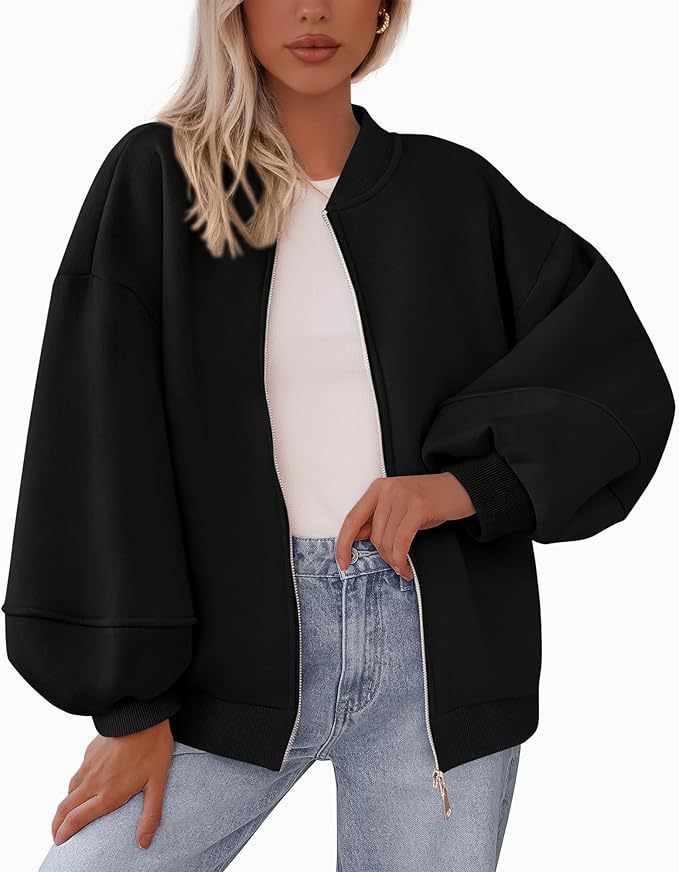Zip Sweatshirt Jacket Casual Long Sleeve Pilot Coat Pi-Mart