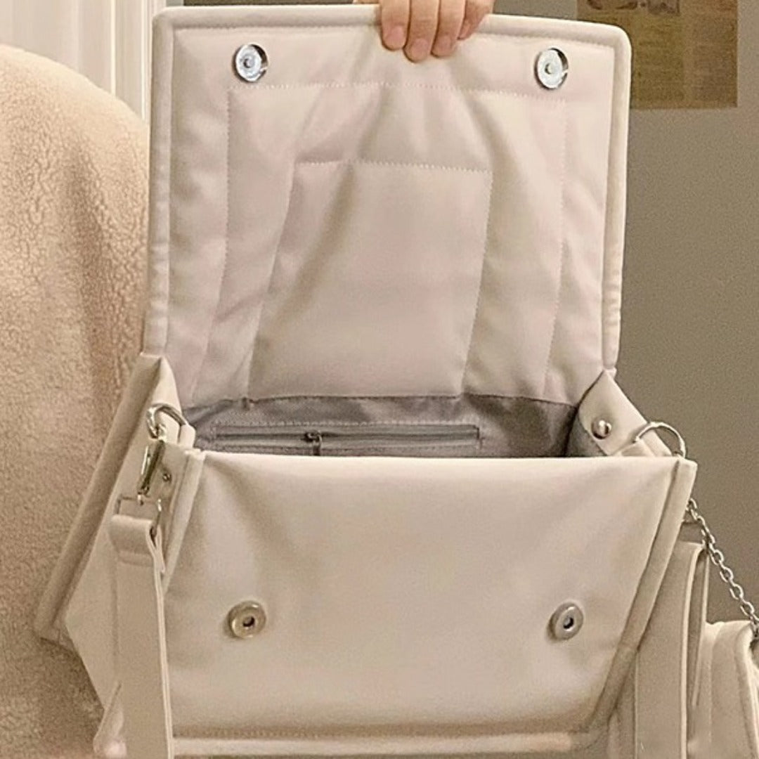 Soft leather women's bag large capacity armpit bag, puffy bag, commuter tote bag, - SJB-DIAMOND ELITES