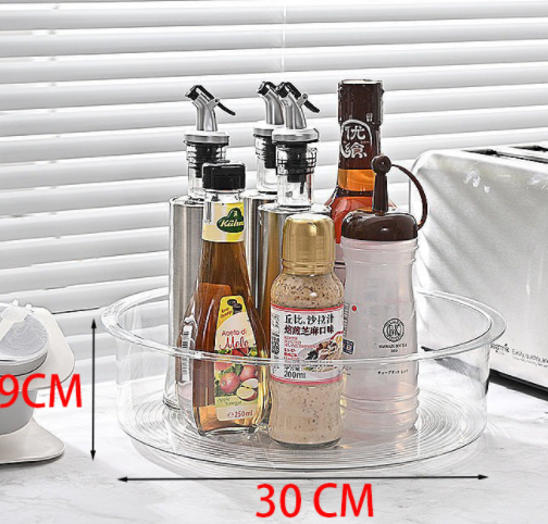 Refrigerator transparent rotating storage tray Pi-Mart