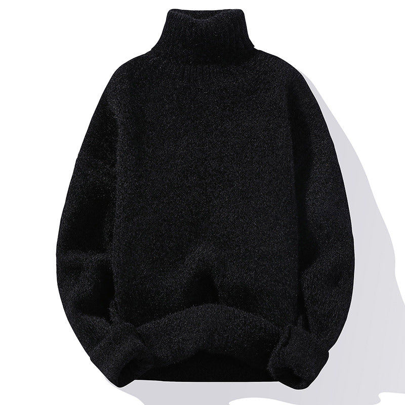 Sweater Soft Sweater Men's Slim-fit Thickened Pullover Bottoming Shirt Pi-Mart