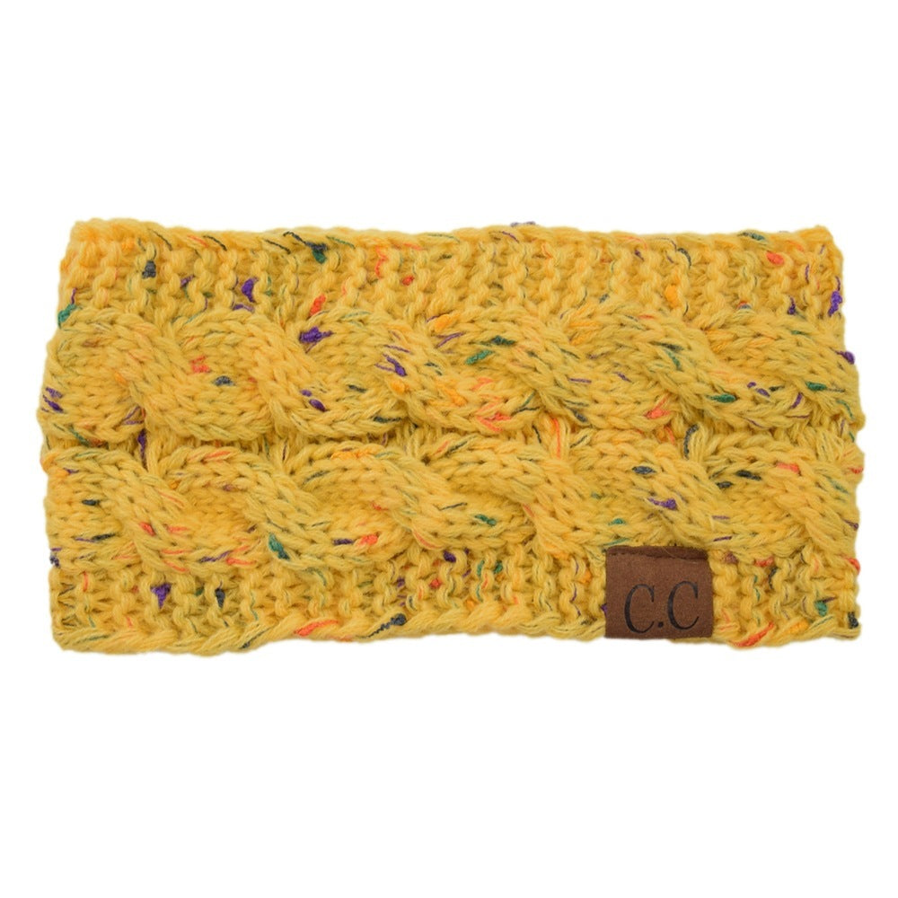 European And American Knitted Hairband Wool Variegated Pi-Mart