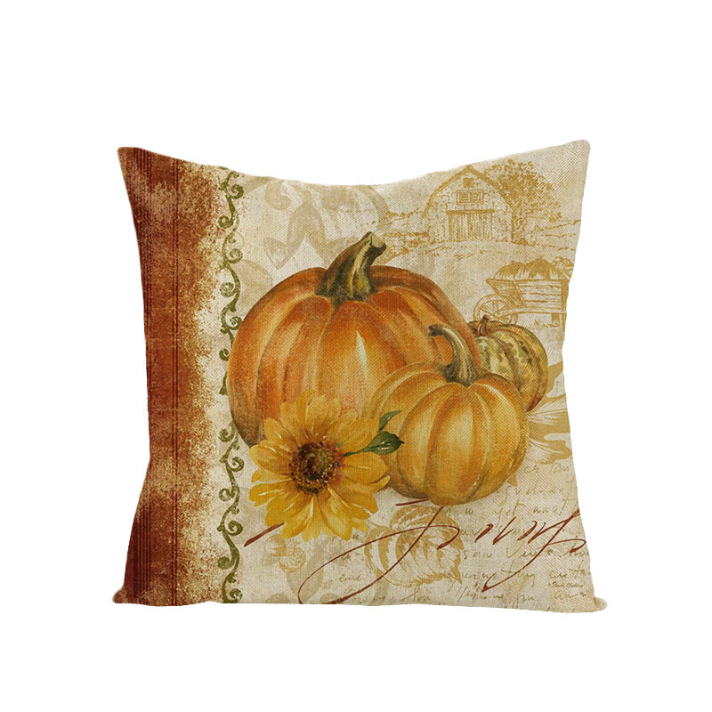 Linen Cushion  Office Sofa Cushion Cover Pi-Mart