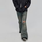 Cotton Retro Make Old Ripped Loose Micro-flared Trousers Jeans Lootquake LLC