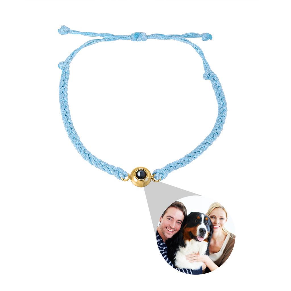 Creative Customized Color Photo Projection Bracelet Hand Woven Lovers Personality Jewelry For Men And Women Valentine's Day Gift Pi-Mart