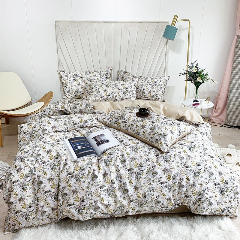 Cotton Digital Printing Bed Sheet Quilt Cover Set Pi-Mart