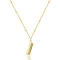 Pychee Bubble Letter Necklace 14K Gold Plated Balloon Initial Necklaces Dainty Gold Initial Charm Pendant Necklace Jewelry Gift For Women