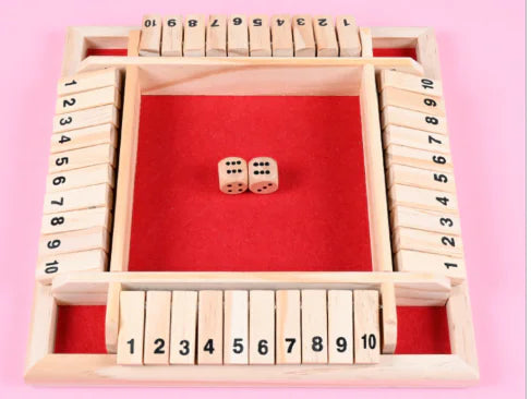 Deluxe Shut The Box Board Game Pi-Mart