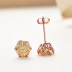 1-2 Carat D Color Moissanite Earrings 925 Sterling Silver Studs For Women BandsCo Straps