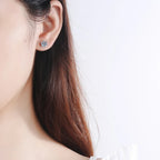 1-2 Carat D Color Moissanite Stud Earrings 925 Sterling Silver Wedding BandsCo Straps