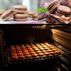 1-2pc/set Large Macaroon Kit Silicone Mat Non-Stick Baking Mold Set 48 Capacity Pot Cake Decorating Supplies Macaron Silicone Mat Non-Stick Silicone Macaron Reusable Baking Mold Set Stevvex