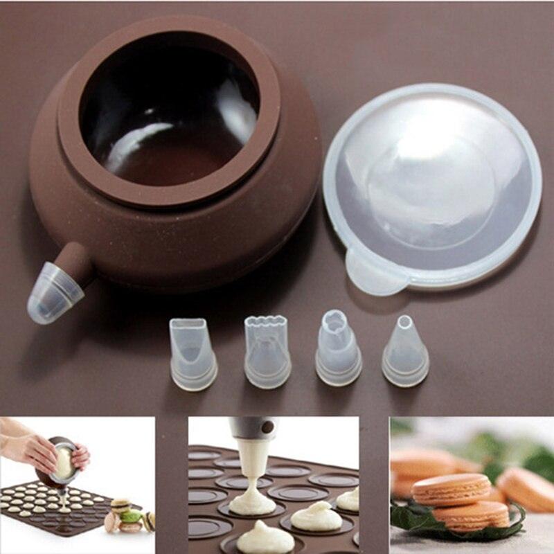1-2pc/set Large Macaroon Kit Silicone Mat Non-Stick Baking Mold Set 48 Capacity Pot Cake Decorating Supplies Macaron Silicone Mat Non-Stick Silicone Macaron Reusable Baking Mold Set Stevvex