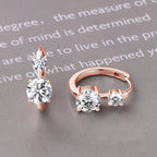 1.30ct D Moissanite Hoop Stud Earrings 925 Sterling Silver Mini Hoops Women BandsCo Straps