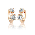 1.30ct D Moissanite Hoop Stud Earrings 925 Sterling Silver Mini Hoops Women BandsCo Straps