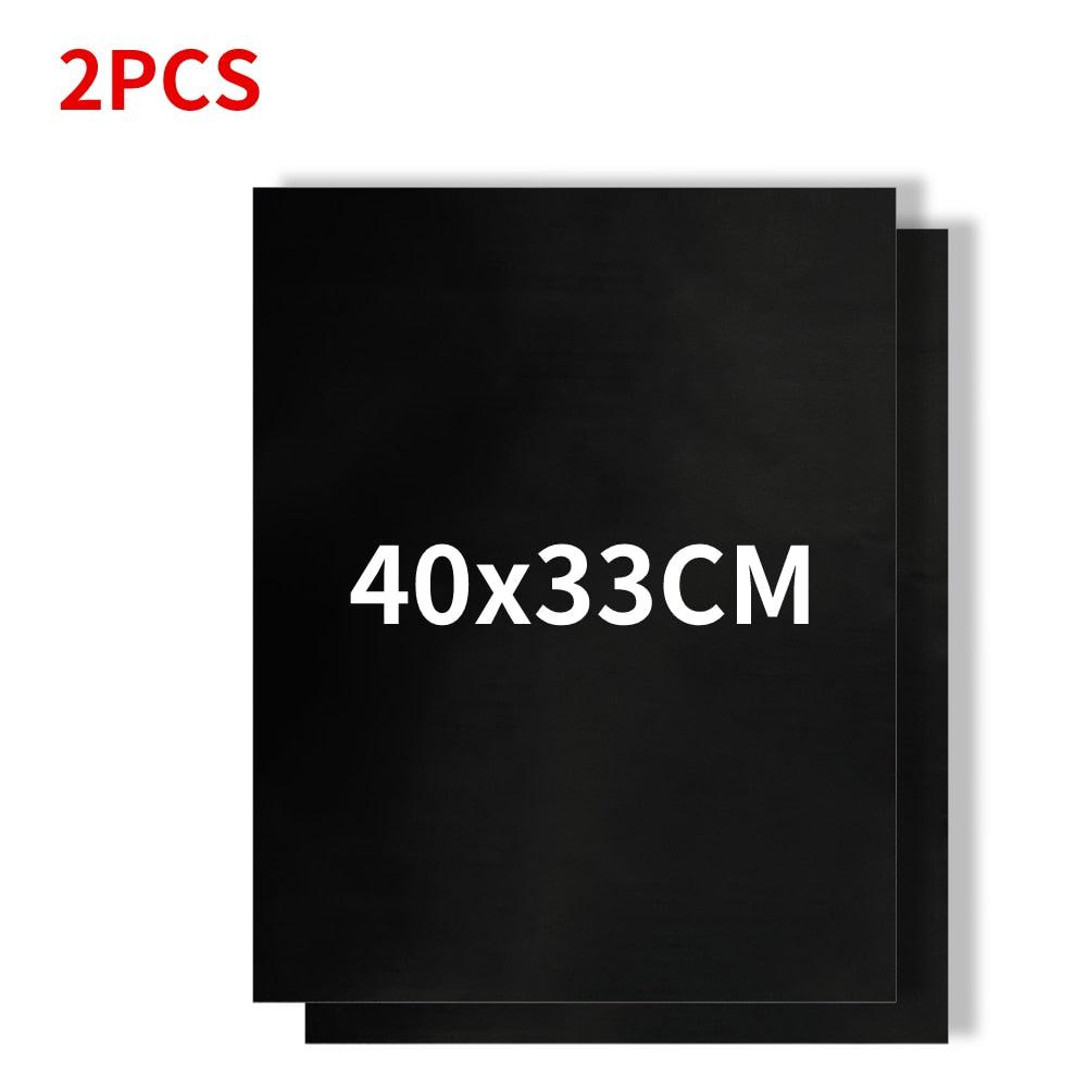 1-6pcs BBQ Grill Mat Non-stick Mat Heat Resistant Grill Mat Outdoor Baking Reusable Barbecue Party Mat 40x50cm Grill Accessories Barbecue Grill Mat Reusable Baking Mat BBQ Sheet Non-Stick for Electric Gas and Charcoal Barbecue Accessories Stevvex
