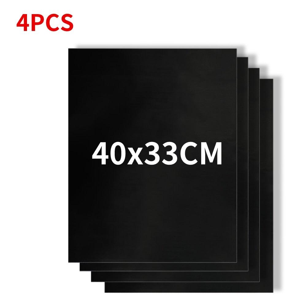 1-6pcs BBQ Grill Mat Non-stick Mat Heat Resistant Grill Mat Outdoor Baking Reusable Barbecue Party Mat 40x50cm Grill Accessories Barbecue Grill Mat Reusable Baking Mat BBQ Sheet Non-Stick for Electric Gas and Charcoal Barbecue Accessories Stevvex
