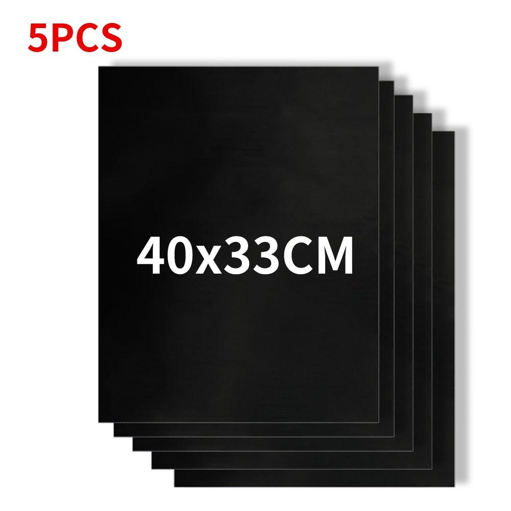 1-6pcs BBQ Grill Mat Non-stick Mat Heat Resistant Grill Mat Outdoor Baking Reusable Barbecue Party Mat 40x50cm Grill Accessories Barbecue Grill Mat Reusable Baking Mat BBQ Sheet Non-Stick for Electric Gas and Charcoal Barbecue Accessories Stevvex