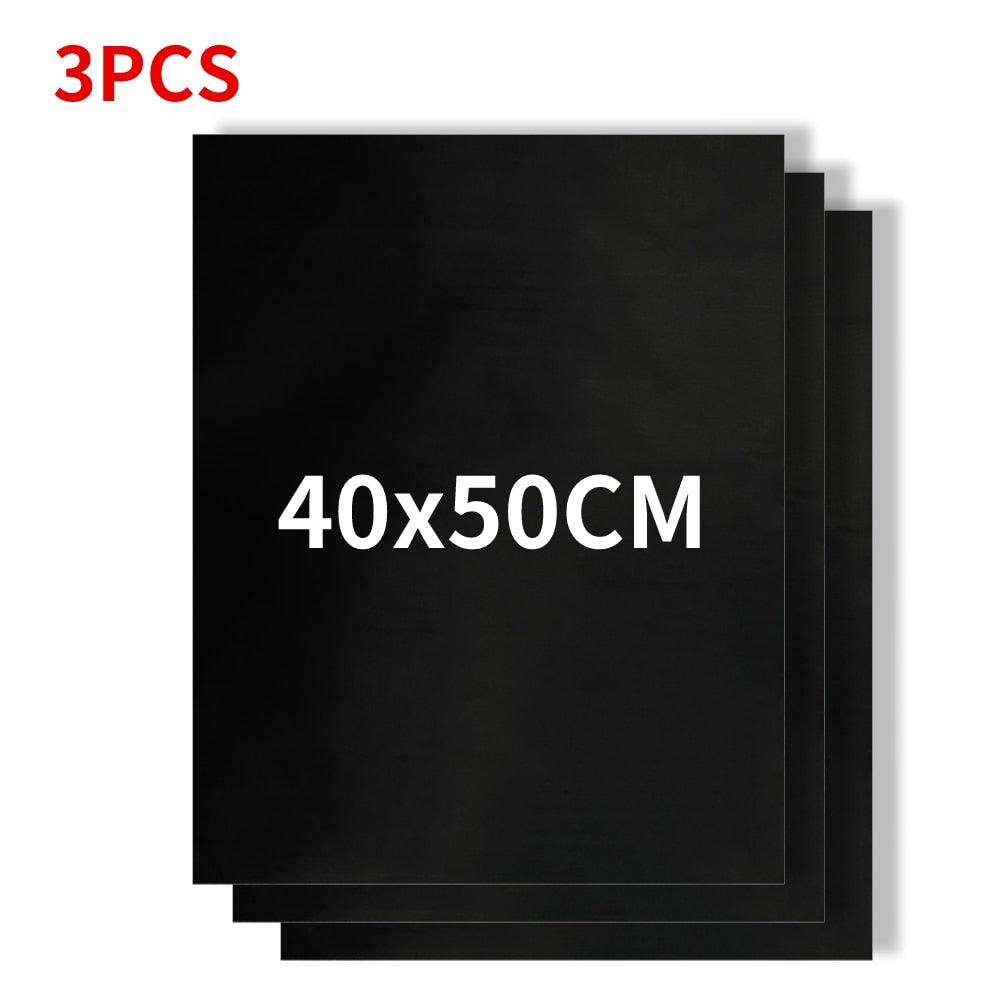 1-6pcs BBQ Grill Mat Non-stick Mat Heat Resistant Grill Mat Outdoor Baking Reusable Barbecue Party Mat 40x50cm Grill Accessories Barbecue Grill Mat Reusable Baking Mat BBQ Sheet Non-Stick for Electric Gas and Charcoal Barbecue Accessories Stevvex