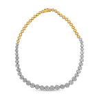IGI Certified 14K Yellow Gold 14 3/4 cttw Pave Set Round-Cut Diamond Riviera Necklace (F-G Color, S2-I1 Clarity) Lootquake LLC