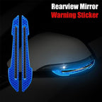 1 Pair Car Rearview Mirror Reflective Sticker Car-styling Safety Warning Reflective Sticker Car Rearview Mirror Decorative Strip Reflective Car Stickers Set Rearview Mirror Reflective Warning Stickers Car Side Reflective Stickers