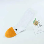 1 Pair New Fashion Funny Crazy Goose Head Sport Cotton Sock 3D Creative Happy Animal Casual Socks Unisex Halloween Socks Costume Funny Socks For Men And Women Stevvex