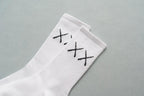1 Pair New Unisex Combed Out Of Pure Cotton Sports Socks Breathable Compression Long Solid Black White Socks Summer Winter Middle Tube Warm Socks For Men And Women Stevvex
