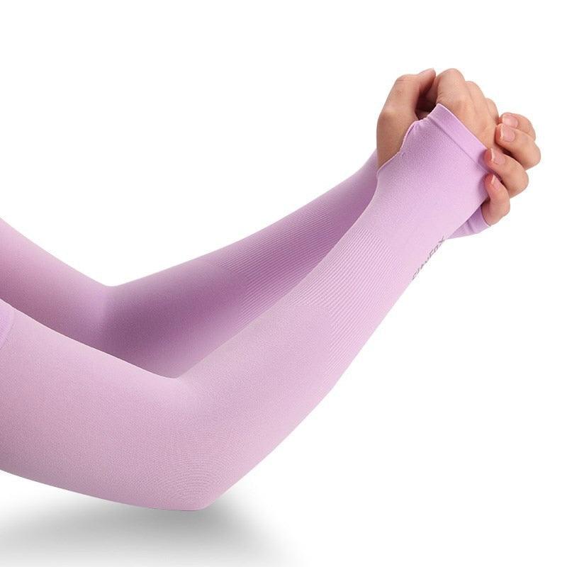 1 Pair Sport Sun Protection Arm Covers Cooling For Men Women Summer Sunblock Cycling Driving Golf Running Unisex Elbow Cover Outdoor Cycling Running Fishing Driving Cool Anti-UV Arm Sleeves For Workout Stevvex