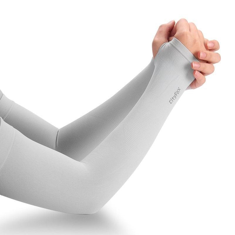 1 Pair Sport Sun Protection Arm Covers Cooling For Men Women Summer Sunblock Cycling Driving Golf Running Unisex Elbow Cover Outdoor Cycling Running Fishing Driving Cool Anti-UV Arm Sleeves For Workout Stevvex