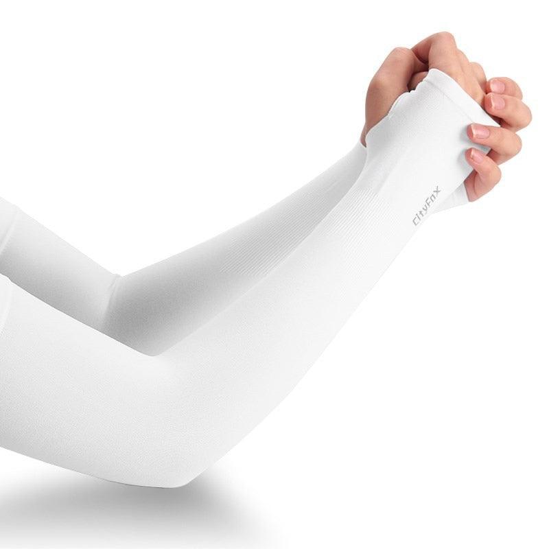 1 Pair Sport Sun Protection Arm Covers Cooling For Men Women Summer Sunblock Cycling Driving Golf Running Unisex Elbow Cover Outdoor Cycling Running Fishing Driving Cool Anti-UV Arm Sleeves For Workout Stevvex