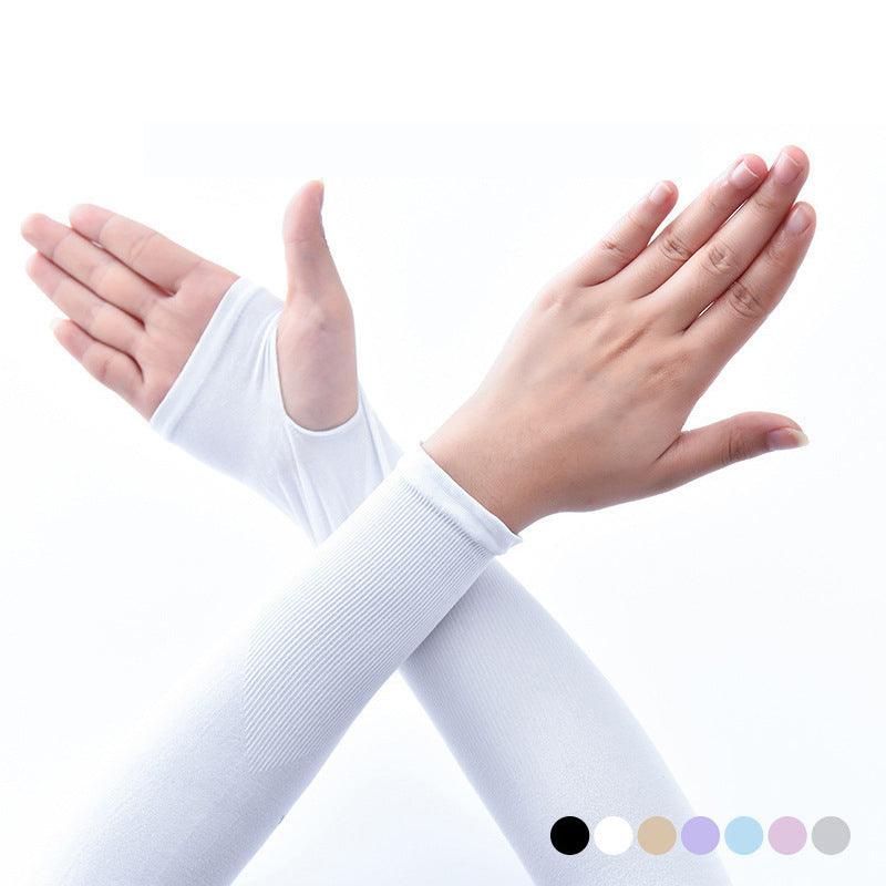 1 Pair Sport Sun Protection Arm Covers Cooling For Men Women Summer Sunblock Cycling Driving Golf Running Unisex Elbow Cover Outdoor Cycling Running Fishing Driving Cool Anti-UV Arm Sleeves For Workout Stevvex